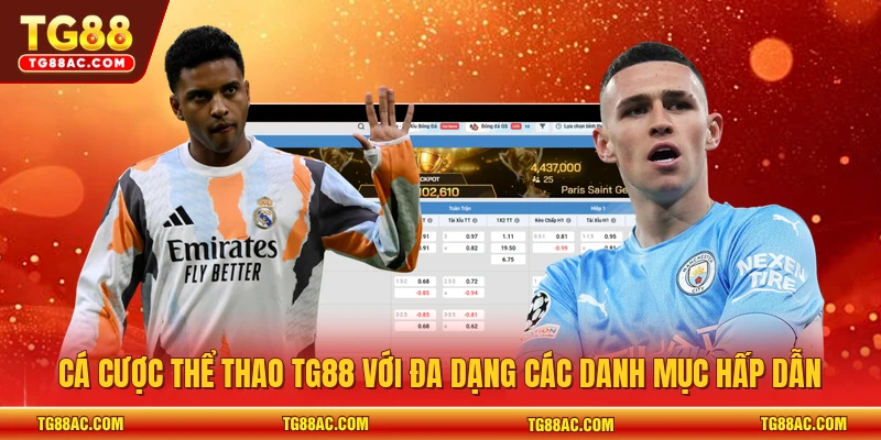 Cá cược thể thao TG88 với đa dạng các danh mục hấp dẫn
