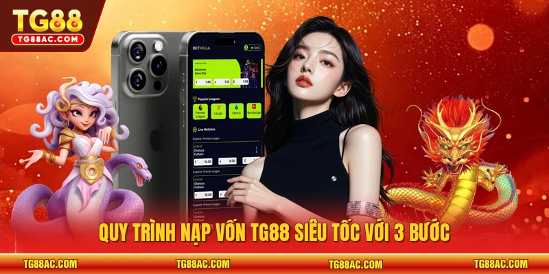 Quy trình nạp vốn TG88 siêu tốc với 3 bước