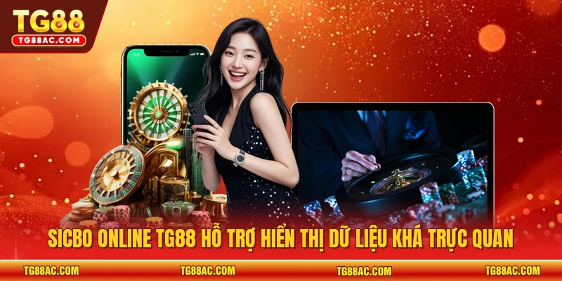 Sicbo online TG88 hỗ trợ hiển thị dữ liệu khá trực quan