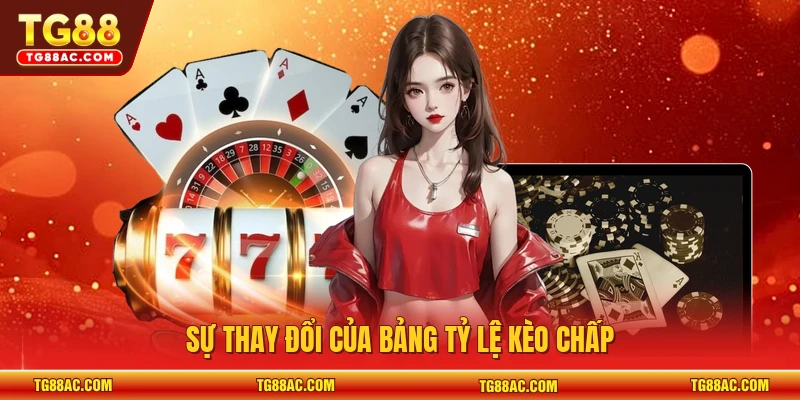 Sự thay đổi của bảng tỷ lệ kèo chấp